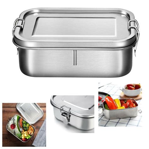 stainless steel bento box containers|leakproof stainless steel bento box.